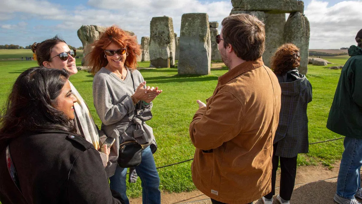 Cheapest half day, audio guide on a Stonehenge tour from London, Wiltshire, England