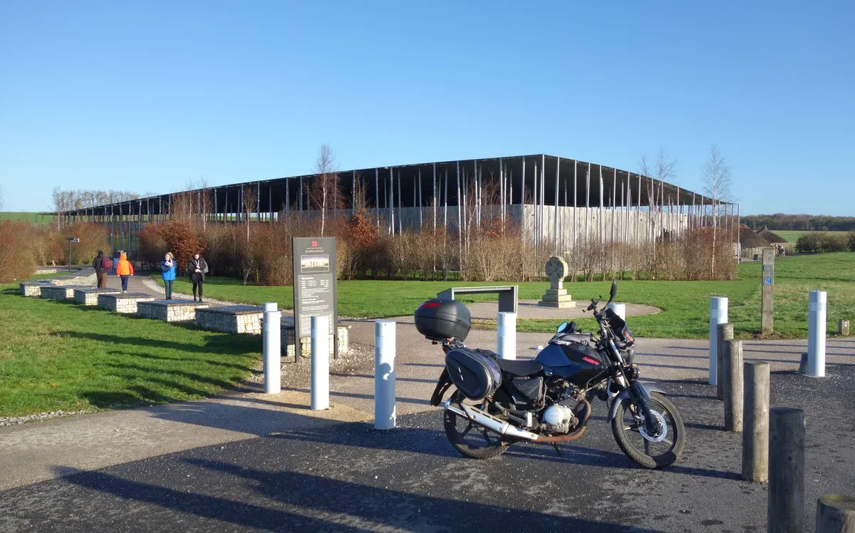 The Stonehenge visitor centre building, first stop on every Stonehenge tour from London, Wiltshire