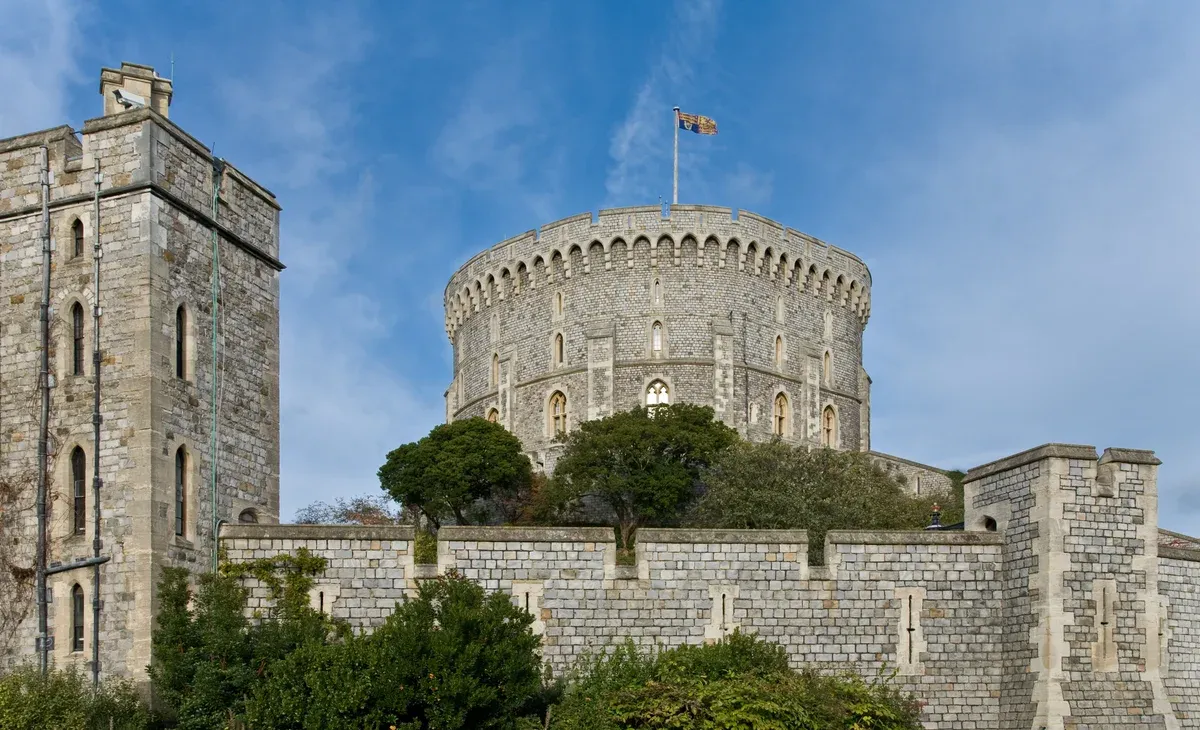 The Round Tower of Windsor Castle, the morning stop on Stonehenge tours from London, Berkshire